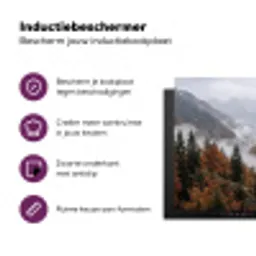 Bergen - Vallei - Mist - Herfst - Natuur Inductie beschermer vinyl 3mm middel -zzzzzzz-cc-usp