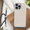 Bloemen - Bladeren - Licht - Taupe Hoesje iPhone 16 Pro Max met koord klein 804 -sfeer4