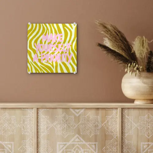 Zebraprint - Priority - Roze plexiglas 5mm klein -sfeer5