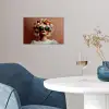 Vrouw - Macarons - Bril poster papier klein -sfeer3