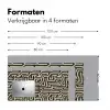 Grafisch - Lijnen - Zwart Muismat XXL klein 681 -sfeer5