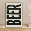 Beer - Vintage - Zwart - Beige canvas 2cm klein -sfeer1