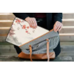 Kraanvogel - Azië - Klassiek laptophoes neopreen klein -tas