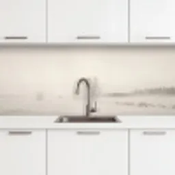 Boom - Mist - Sneeuw - Winter - Minimalistisch keuken achterwand 2 middel -3d