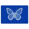 Vlinder - Wit - Getekend - Stippen Placemat vinyl groot -zzsfeer1_Kitchenyeah-website