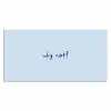 Why not - Blauw - Donker blauw - Quote Muismat XXL klein -3d_leeg