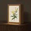 Lelie - Elegant - Botanisch - Beige Light Box met kabel (Tafellamp) klein -z3d_website