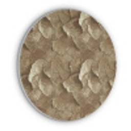 Organisch - Patroon - Bladeren - Goud Akoestische PET Vilt - Rond klein 838 -3d
