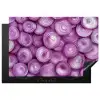 Paars - Uien - Close up Inductie beschermer vinyl 3mm klein -3d