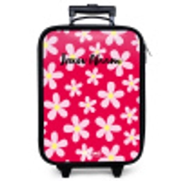 Madeliefjesmania hotpink Kinderkoffer - Zwart klein -zzz_website3d