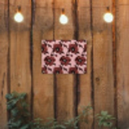 Bloemen - Retro - Rood tuinposter los doek klein 239 -sfeer1