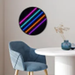 Esthetiek - Retro - Neon Fotolijst rond zonder passe partout klein -sfeer2
