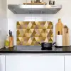 Geometrisch - Driehoek - Goud Inductie beschemer met haakjes klein 777 -sfeer2