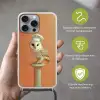 Kerkuil - Koksmuts - Oranje - Vogel Hoesje iPhone 16 Pro Max met koord klein -sfeer2_NL