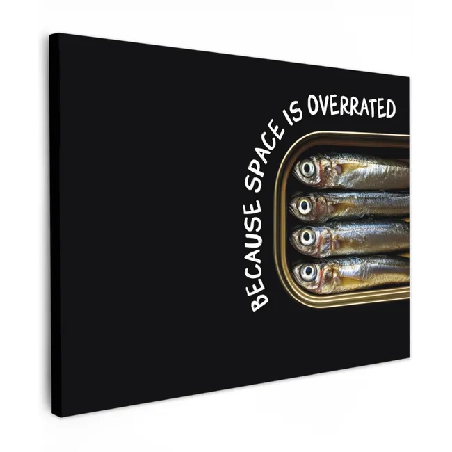 Canvas Print - Sardines - Text - Fish - Canned