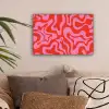 Abstract - Patroon - Rood - Roze - Minimalistisch canvas 2cm klein -sfeer1