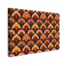 Patroon - Retro - Kleurrijk canvas 2cm klein 34 -z3d