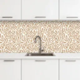 Minimalistisch - Patroon - Terracotta keuken achterwand 2 middel 871 -3d