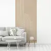 Parallelle lijnen - Lichte textuur - Beige fotobehang vinyl groot -woonkamer