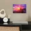Steiger - Water - Zon - Roze - Horizon poster papier klein -sfeer1