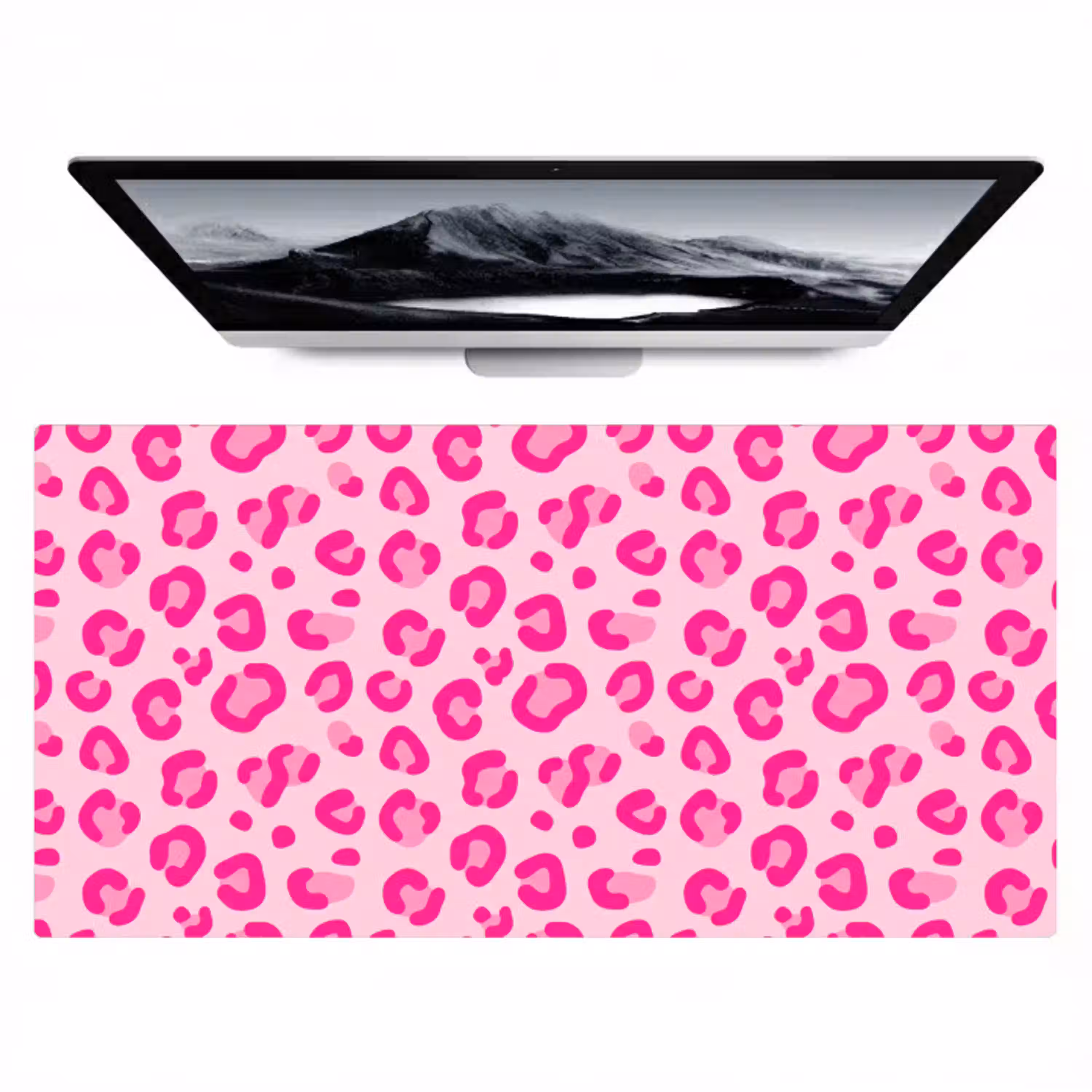 Dierenprint - Patroon - Abstract - Modern - Roze Muismat XXL klein -zzz3d