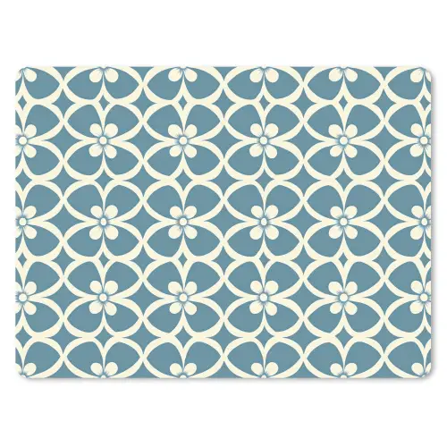 Patroon - Symmetrisch - Blauw muismat rubber klein 262 -3d