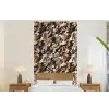 Camouflage - Patroon - Beige - Bruin fotobehang vinyl groot 64 -bed