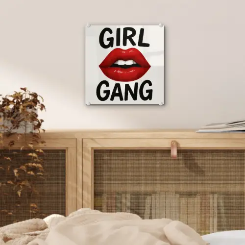Lip - Girl - Rood - Letters plexiglas 5mm klein -sfeer4