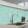Blauw - Mandala - Design keuken achterwand 2 middel 871 -3d_schuin