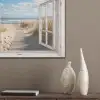 Raam - Zee - Kust - Natuur - Doorkijk - Strand - Waddenzee PET vilt klein -sfeer6_closeup