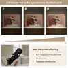 Vrouw - Macarons - Bril Light Box met batterij (Wandlamp) middel -USP_dimbaarNL