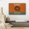 Donut - Spikkels - Kleurrijk - Quote canvas 2cm klein -sfeer6