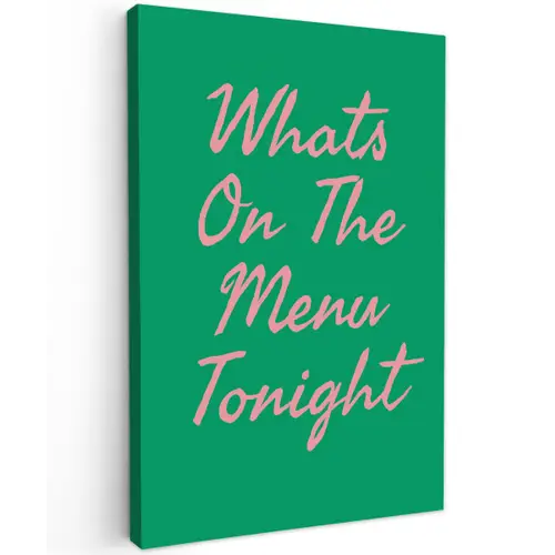 Menu - Quote - Roze canvas 2cm klein -z3d