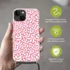 Koraal - Patroon - Roze - Wit - Minimalistisch Crossbody Case iPhone 14 middel -sfeer5