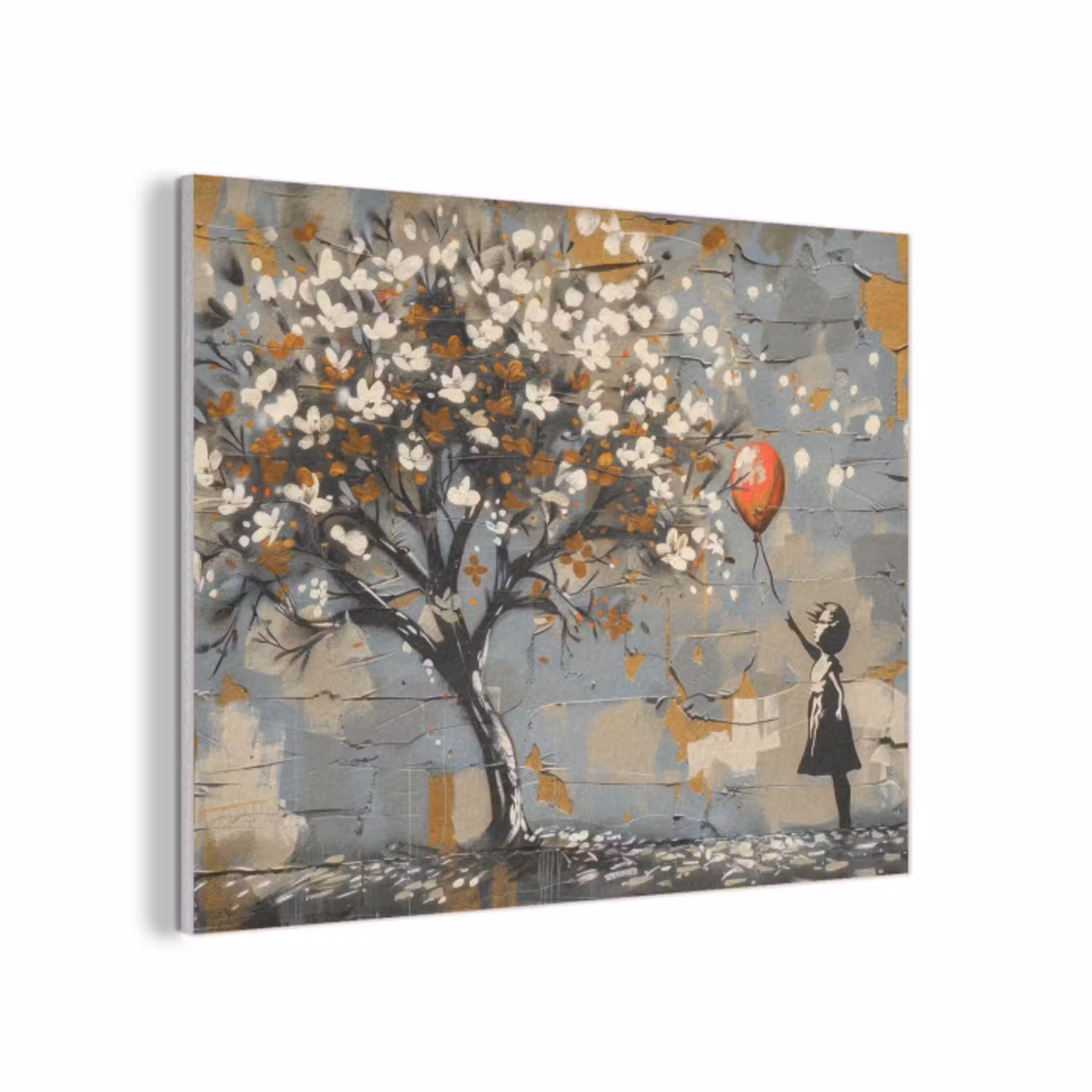 Boom - Graffiti - Banksy Style - Balloon Girl PET vilt klein -3d