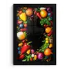 Groente - Graffiti - Kleurrijk - Koken - Abstract fotolijst zwart zonder passe partout klein -3d