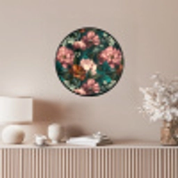 Bloemen - Schilderachtig - Patroon - Roze Fotolijst rond zonder passe partout klein 856 -sfeer3