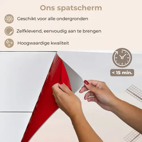 Windmolens - Landschap - Veld keuken achterwand spatscherm klein -spatscherm_NL
