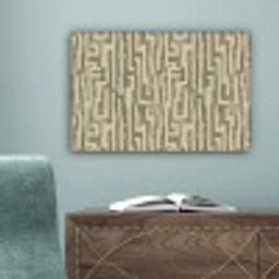 Abstract - Geometrisch - Groen canvas 2cm klein 34 -sfeer4