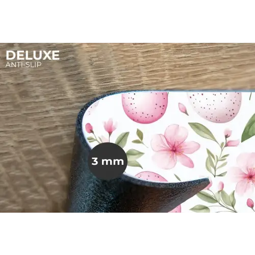 Patroon - Eieren - Roze - Pasen Placemat vinyl groot -closeup