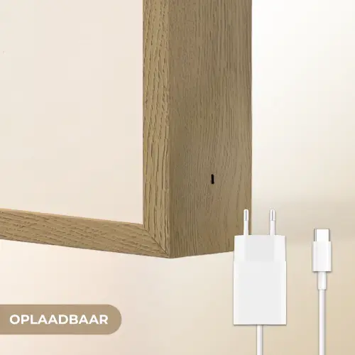 Aardbeien - Madeliefjes - Quote - Sterretjes Light Box met batterij (Wandlamp) middel -USP_websiteoplaadbaarNL