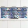 Metallic - Bakstenen - Glans - Kleuren keuken achterwand 2 middel 871 -3d