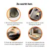 Vis - Oranje - Strepen Inductie beschermer vinyl 3mm klein -zzzzzzz-td-werking