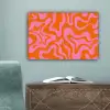 Patroon - Roze - Oranje - Abstract - Modern canvas 2cm klein -sfeer4