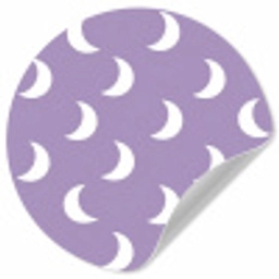 Manen - Patroon - Paars Wandcirkel behangsticker klein 186 -3d