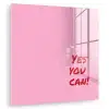 Yes you can do it - Rood - Roze plexiglas 5mm klein -zzzproduct_nieuw