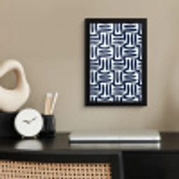 Abstract - Modern - Blauw fotolijst zwart zonder passe partout klein 224 -sfeer1