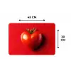 Tomaat - Rood - Hart Placemat vinyl groot -specs