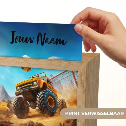 Monstertruck - Voetbal - Woestijn Light Box met kabel (Kinderlampje) klein -USP_websiteprintNL