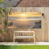 Strand - Duinen - Zonsondergang Tuinposter op houten frame 2 cm dik xxl -sfeer4